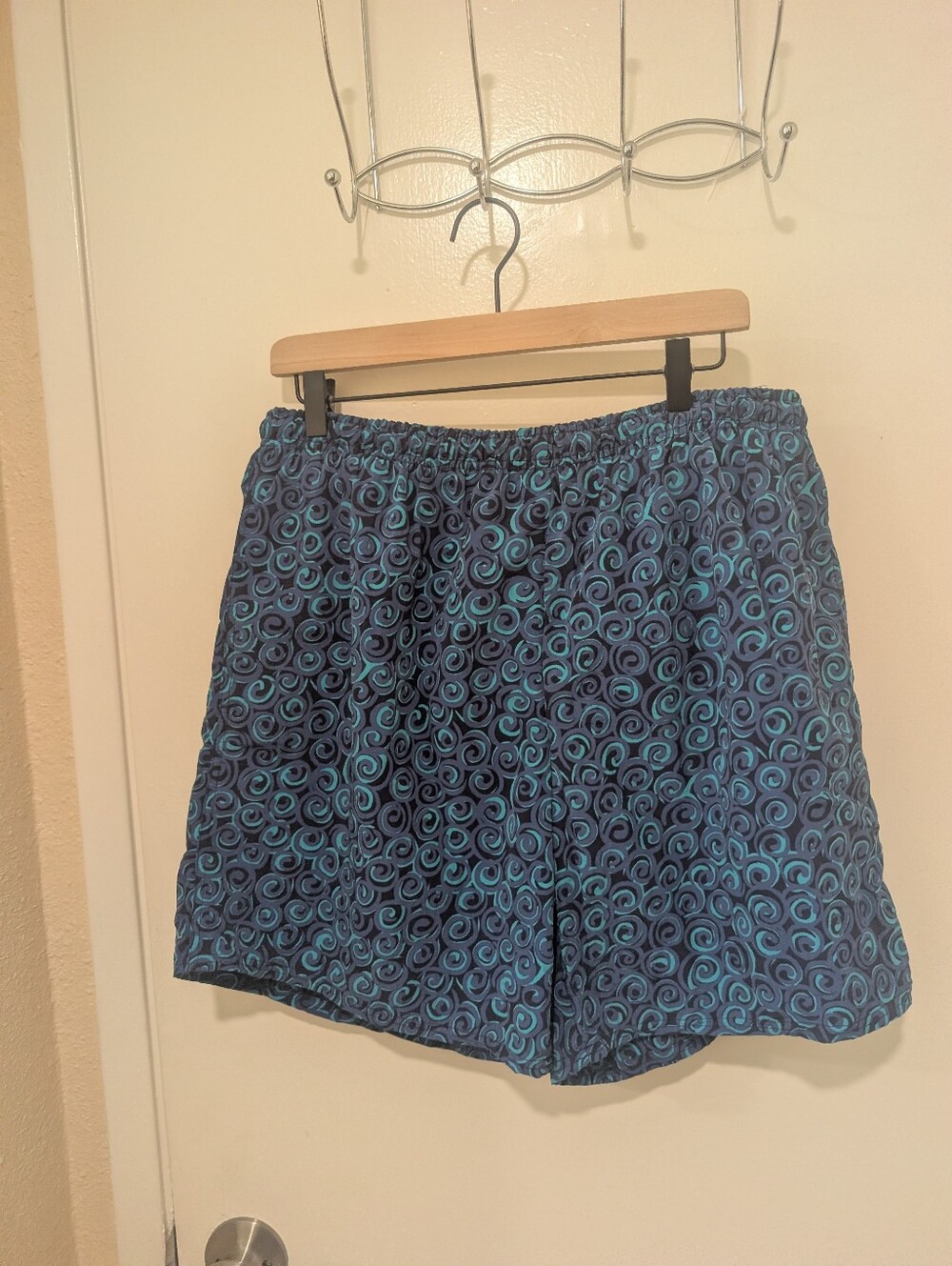 Eddie Bauer Blue Swirl Swim Trunks